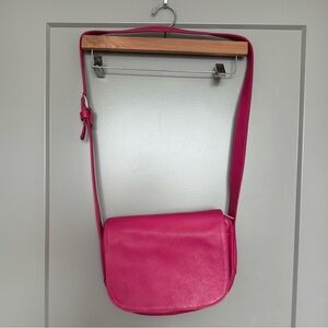 Village Tannery NYC Designs Savestet Raspberry Crossbody Purse
